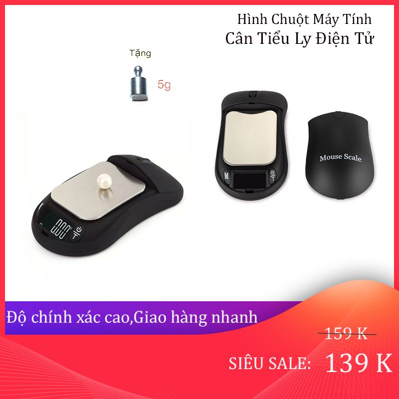 Cân điện tửTiểu Ly Hình Chuột 200gr/0.01gr Bảo Hành 1 Năm