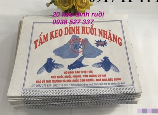 100 Miếng keo dính ruồi keo bẫy ruồi siêu dính giá rẻ