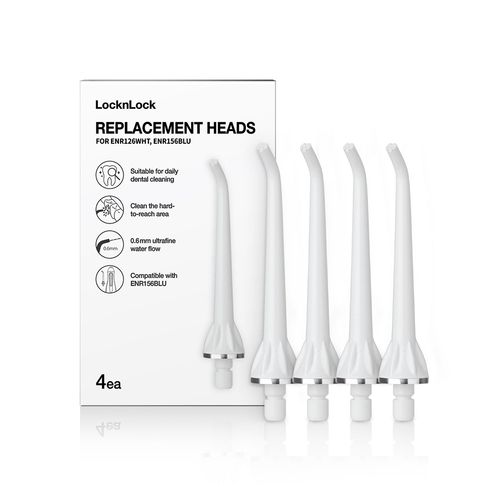 ENR126WHT_RB -Bộ 4 đầu tăm nước thay thế LocknLock - Tương thích với 2 dòng máy tăm nước ENR126WHT và ENR156BLU
