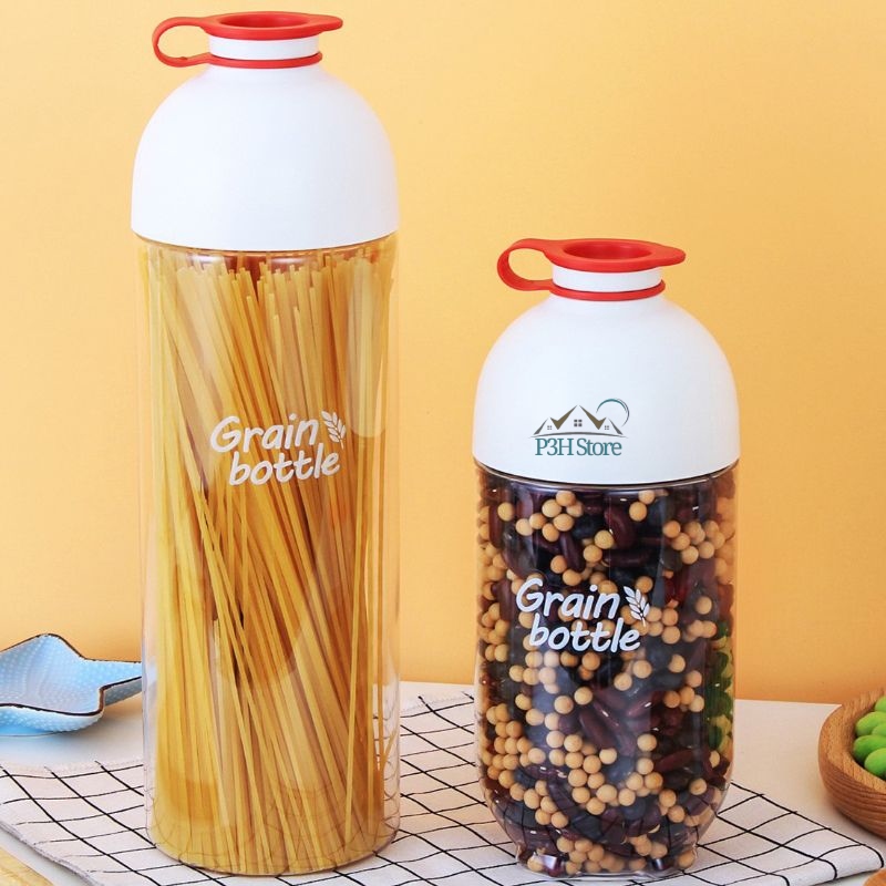 Hộp bảo quản thực phẩm lock&lock grain bottle dung tích 1l inl312w 1.6l inl313w