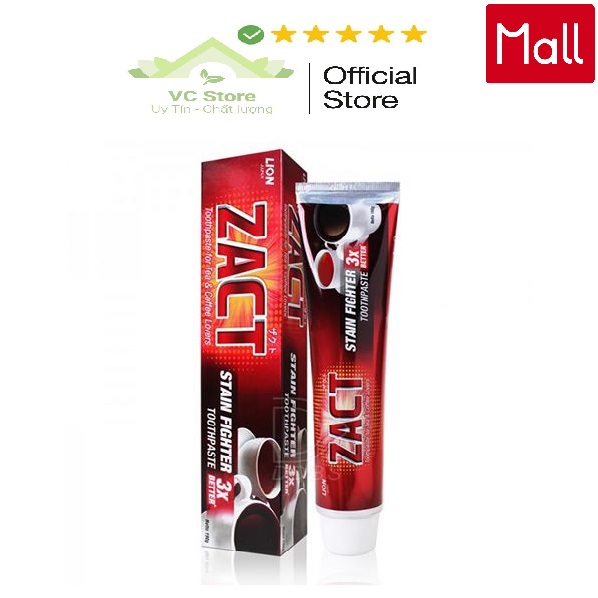 Kem Đánh Răng Tẩy Ố Vàng Răng ZACT Lion Nhật Bản 190gr - Mẫu mới