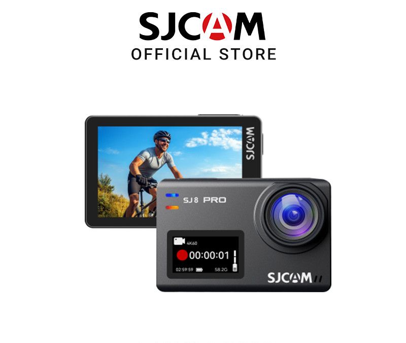  SJCAM SJ8 Pro Mũ bảo hiểm Camera hành động 4K 30FPS WiFi từ xa 2.33 'Màn hình cảm ứng 12MP không thấm nước WiFi Microphone bên ngoài Máy ảnh thể thao 