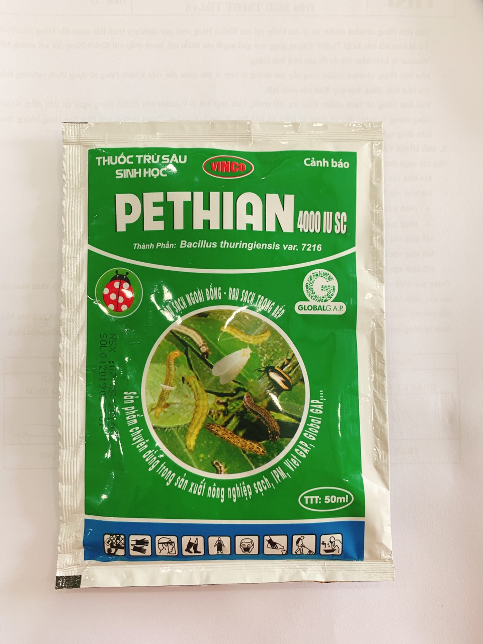 [HCM]Thuốc trừ sâu PETHIAN 4000IU SC - Loại 50ml