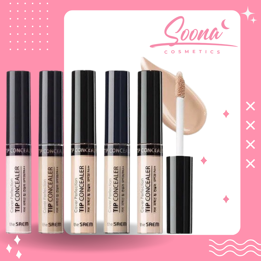 Kem che khuyết điểm the saem - kem che khuyết điểm the seam cover perfection tip concealer spf28 pa++ 6.5g