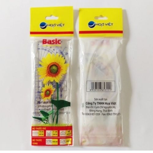 Bộ thước eke 4 món hoa việt