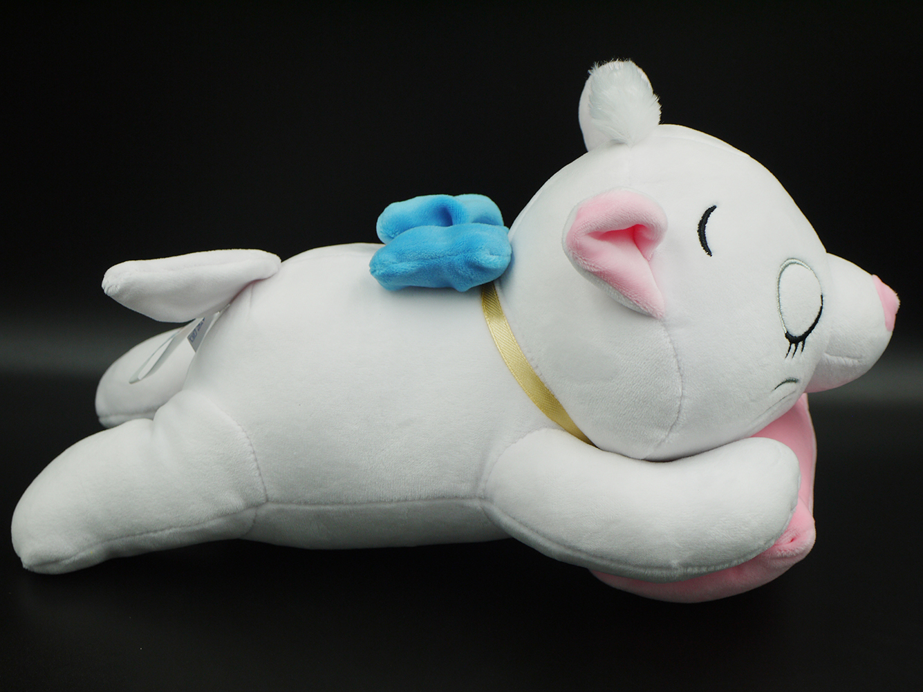 Thú nhồi bông mèo đeo nơ nằm ngủ siêu cute 30 cm lz142