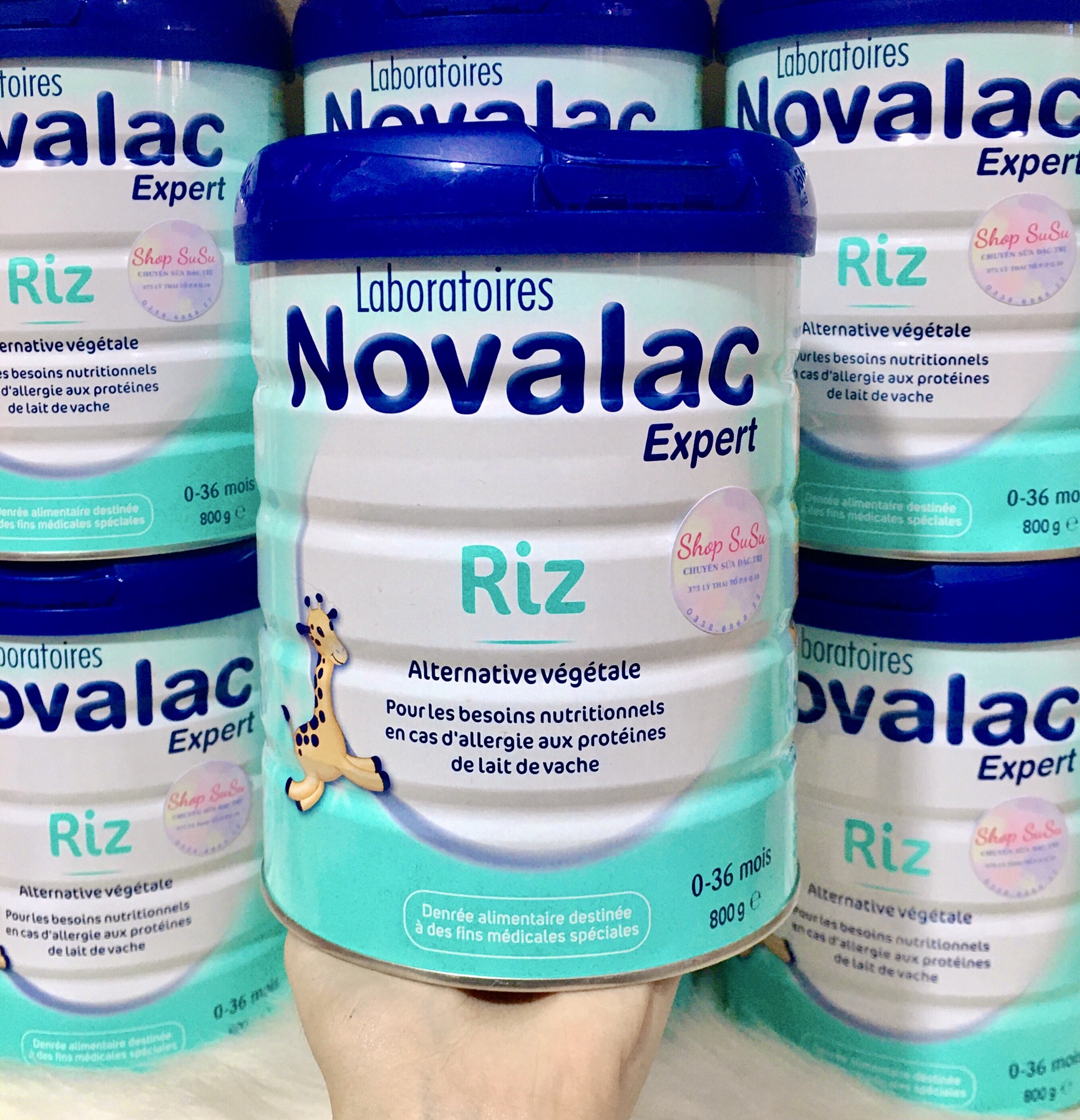 Sữa Novalac Riz của Pháp dành cho bé dị ứng đạm bò 800g