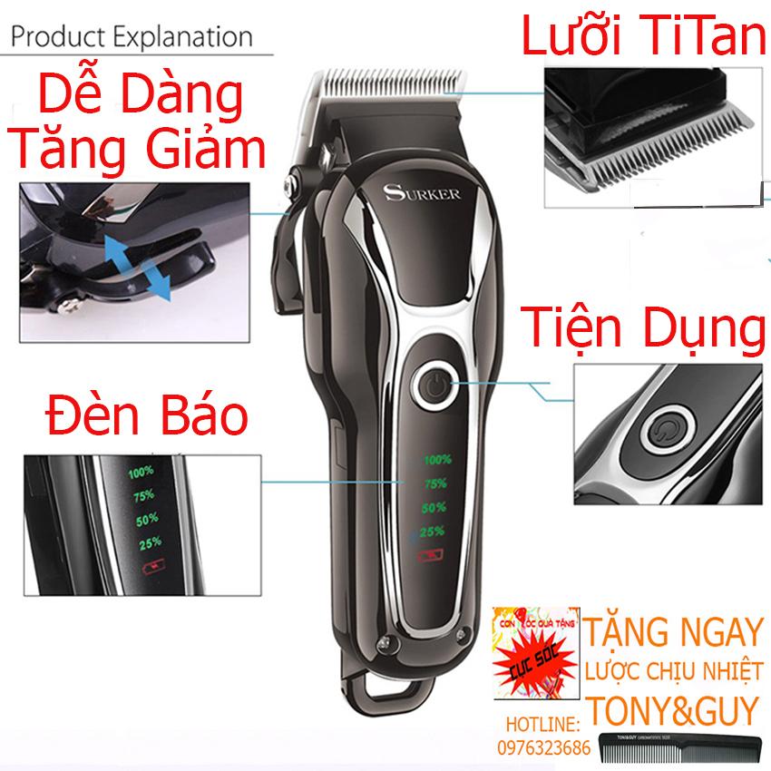 Tông đơ cắt tóc cao cấp surker 803 hàng chuẩn surker máy cực êm khỏe.