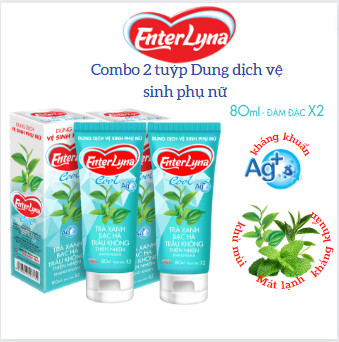 Dung dịch vệ sinh EnterLyna Cool combo 2 chai 80ml. Dung dịch vệ sinh phụ