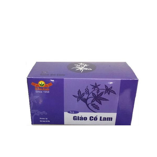 Hộp 50 trà  túi lọc Trà Giảo Cổ Lam Kim Anh tea