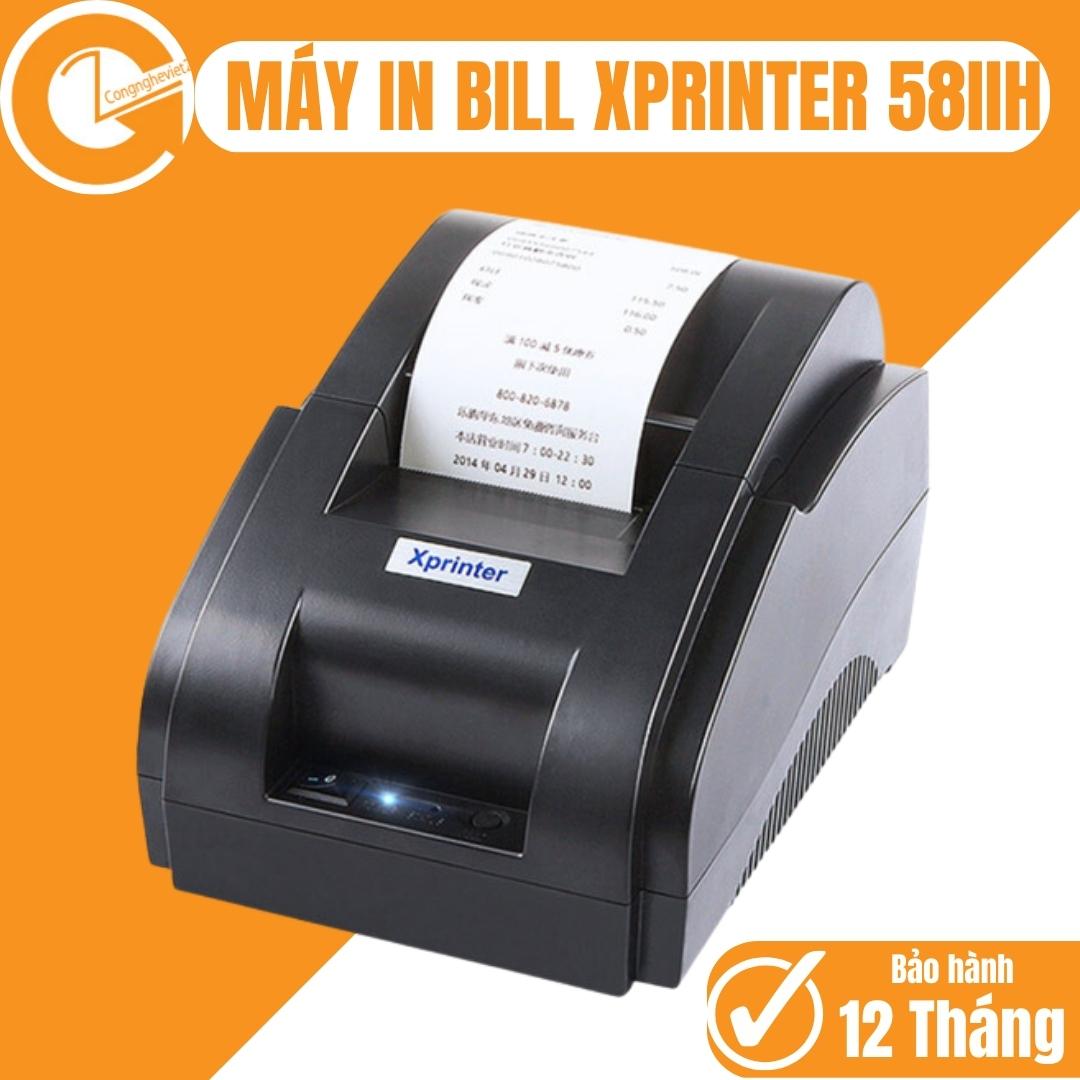 Máy in bill,máy in phiếu thanh toán,máy in hóa đơn,máy in nhiệt XPRINTER XP 58IIH