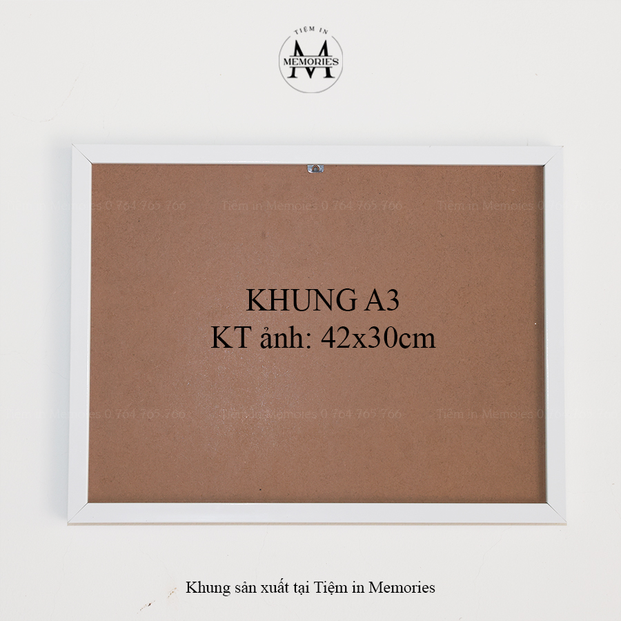 Khung ảnh, khung hình - khung ảnh treo tường, để bàn, khung hình đẹp với mặt kính, mặt mica - size a3, 42x30cm - tiệm in memories
