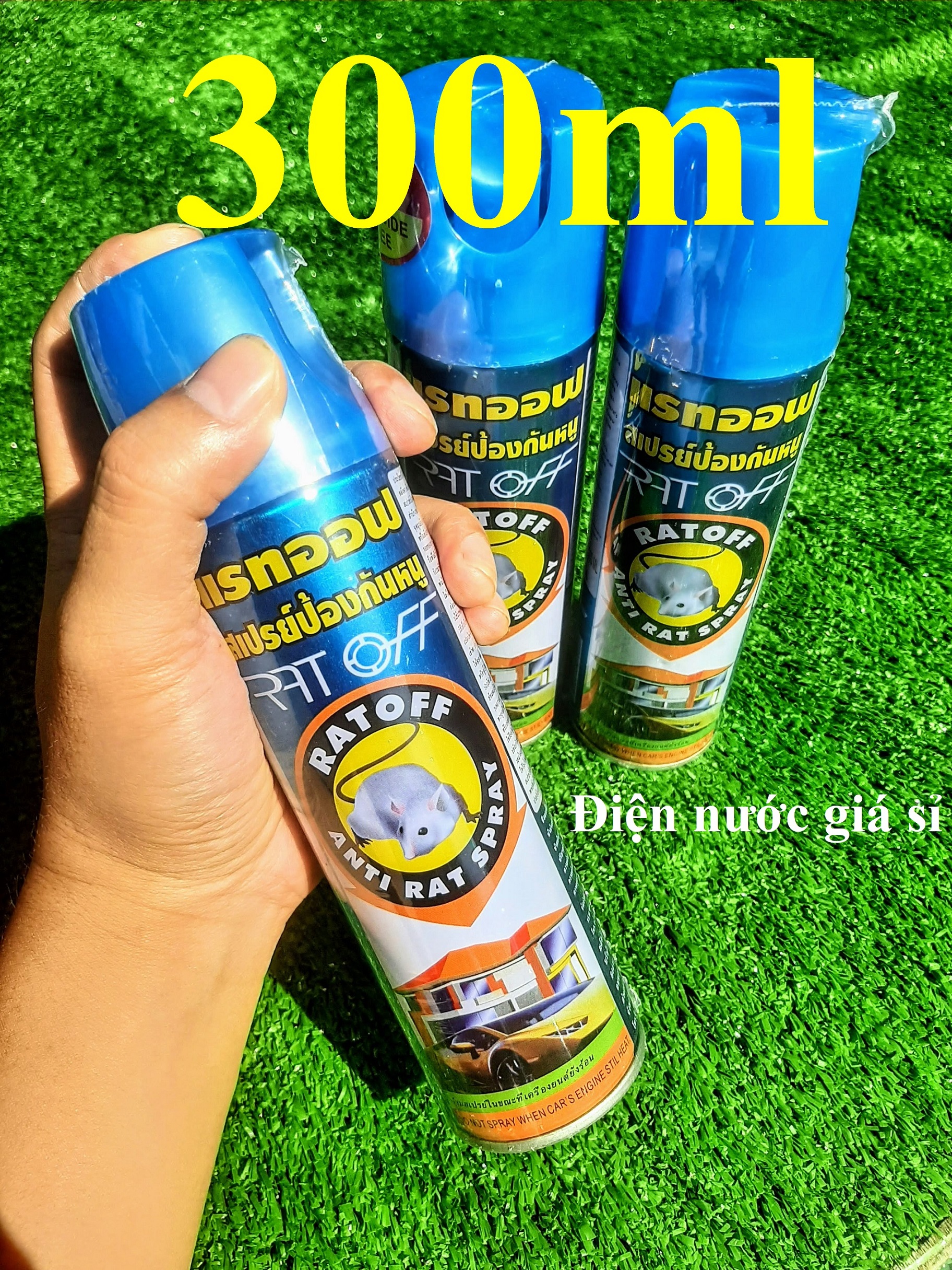 Chai Xịt Đuổi Chuột Thái Lan 300ml RAT OFF ANTI RAT SPRAY Hiệu Qủa Cao