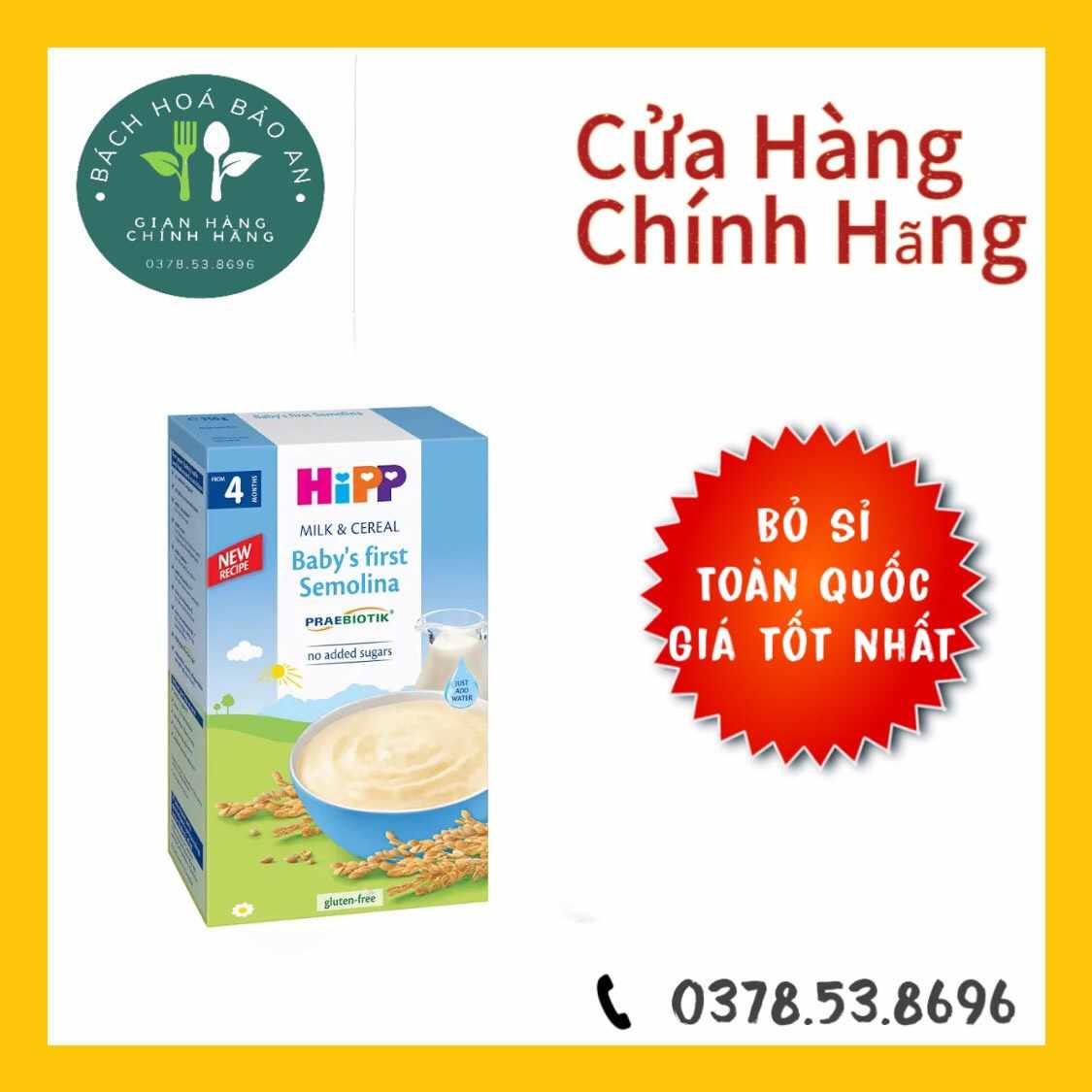 BỘT HIPP GẠO SỮA 4 THÁNG