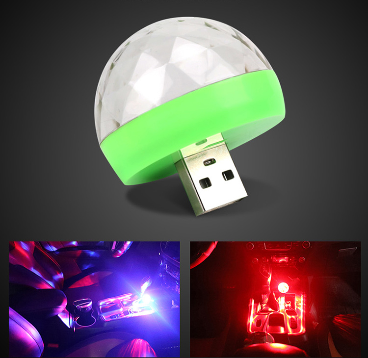 Đèn Led Nháy Theo Nhạc Mini Bar Dùng Điện Cắm Cổng USB hoặc Điện Trực Tiếp Từ Điện Thoại