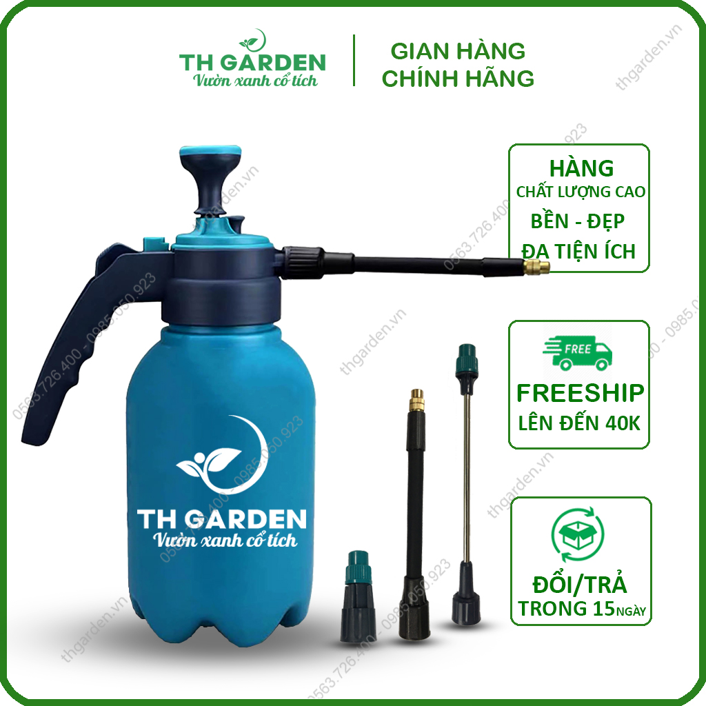 Bình Tưới Cây Huyền Thoại TH Garden - Phun Xa Tới 5m - Chế Độ Tự Động Tưới Ko Cần Giữ
