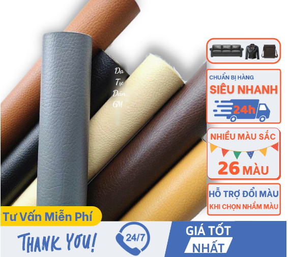Da dán ghế da PU tự dính sửa ghế sofa cỡ lớn, nội thất, đồ da