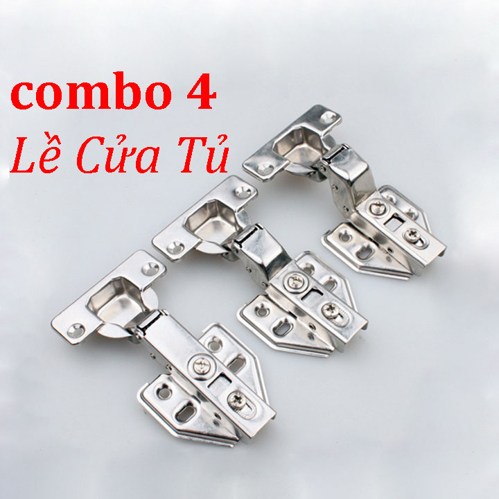 Combo 4 bản lề giảm chấn Bản lề cửa tủ Bản lề tủ bếp cao cấp