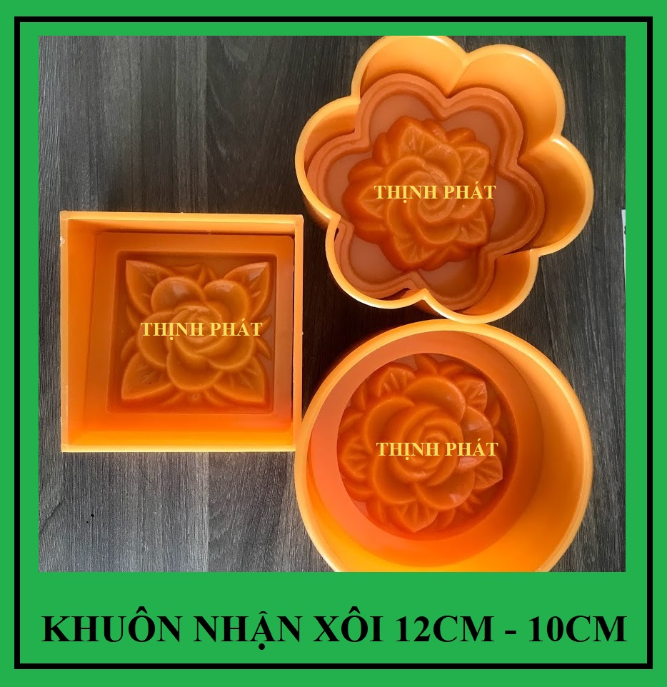 Khuôn nhận xôi tròn, vuông, hoa văn đủ mẫu 12cm -10cm