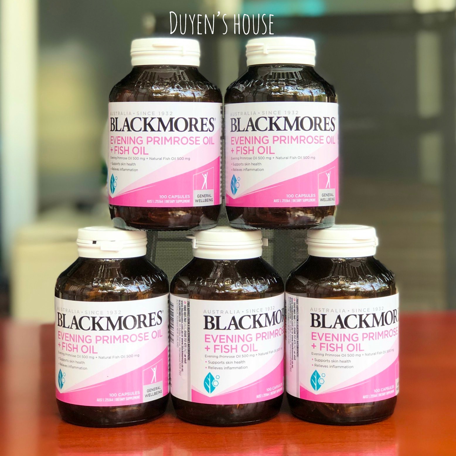 [HCM]Dòng cao cấp  Blackmores Evening Primrose oil + Fish oil- tinh dầu hoa anh thảo