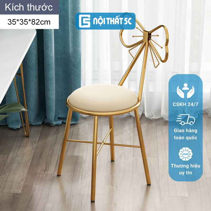 Ghế bàn trang điểm thiết kế hiện đại, Ghế ngồi bàn phấn xinh xắn nhiều kiểu dáng
