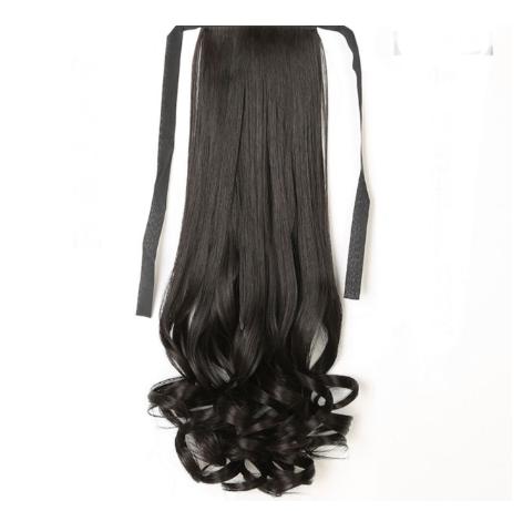 (Đen) ĐUÔI TÓC GIẢ UỐN XOĂN 5800 ( ĐEN)