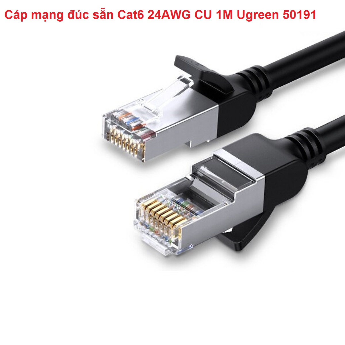 Cáp mạng đúc sẵn cat6 24awg cu ugreen chính hãng