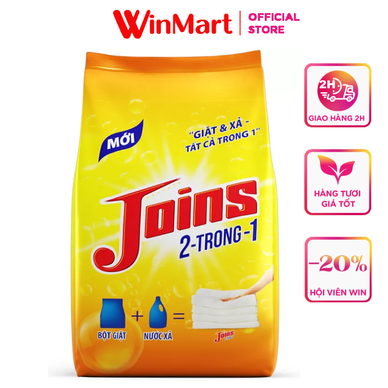 [Siêu thị WinMart] - JOINS Bột giặt 2in1 gói 3kg