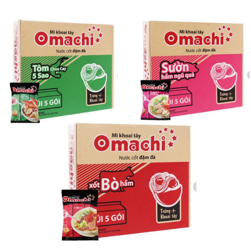 Thùng mì khoai tây Omachi