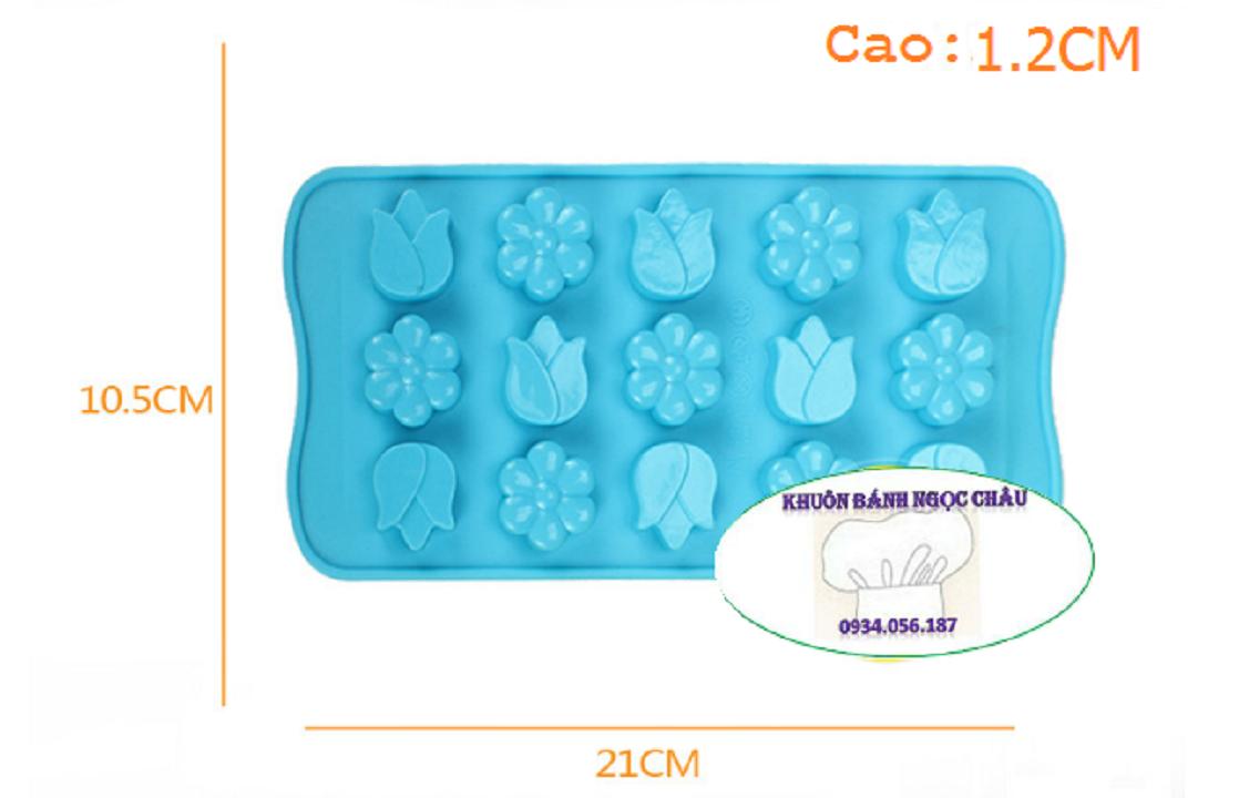 Khuôn silicon làm kẹo dẽo, chocolate, rau câu