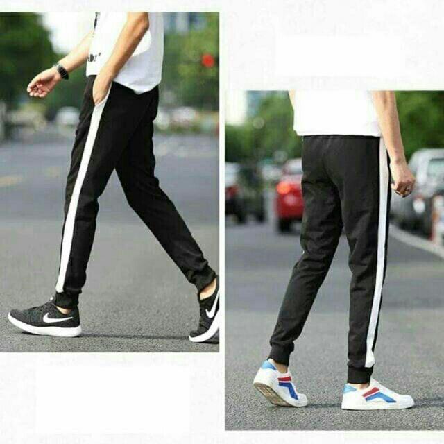 [Hoàn Tiền 15%] [HCM]QUẦN THỂ THAO NAM BÓ ỐNG PHỐI SỌC TRẮNG PHONG CÁCH CHẤT THUN DÀY DẶN THỜI TRANG ATN979