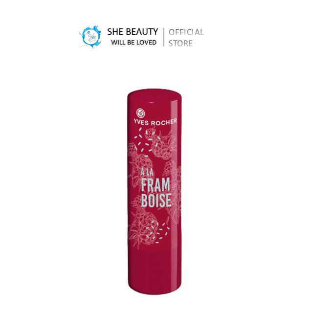 Son dưỡng môi yves rocher mâm xôi đỏ raspberry lip balm 4.8g