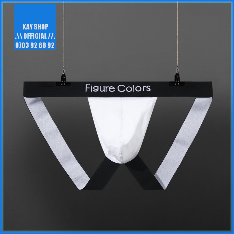 Quần lót nam jockstrap dây sexy nâng mông FIGURE COLORS thun cotton