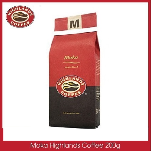 [senxanh cafe] combo 3 gói cà phê rang xay moka highlands coffee 200g 1