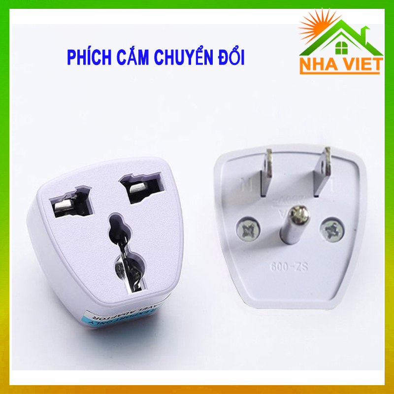 Phích cắm đa năng chuyển đổi 3 chấu - ổ cắm điện chuyển đổi 3 chân