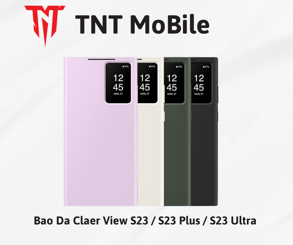 Bao da smart clear view cover s23/ s23+/ s23 ultra 5g