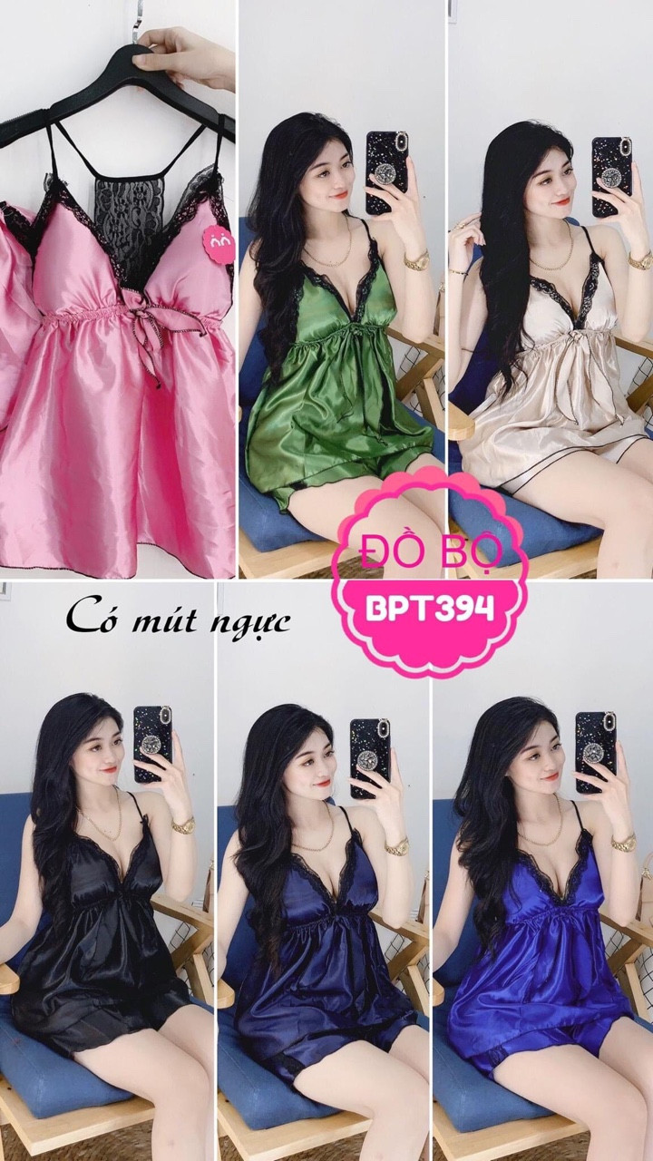 Đồ ngủ phi bóng sexy ren lưng có mút freesize dưới 55kg(M033)