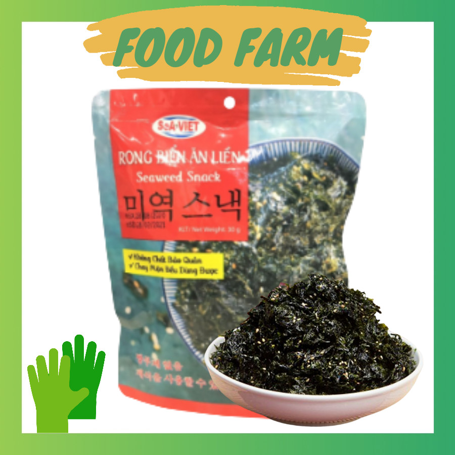 Rong biển sấy ăn liền túi 30g