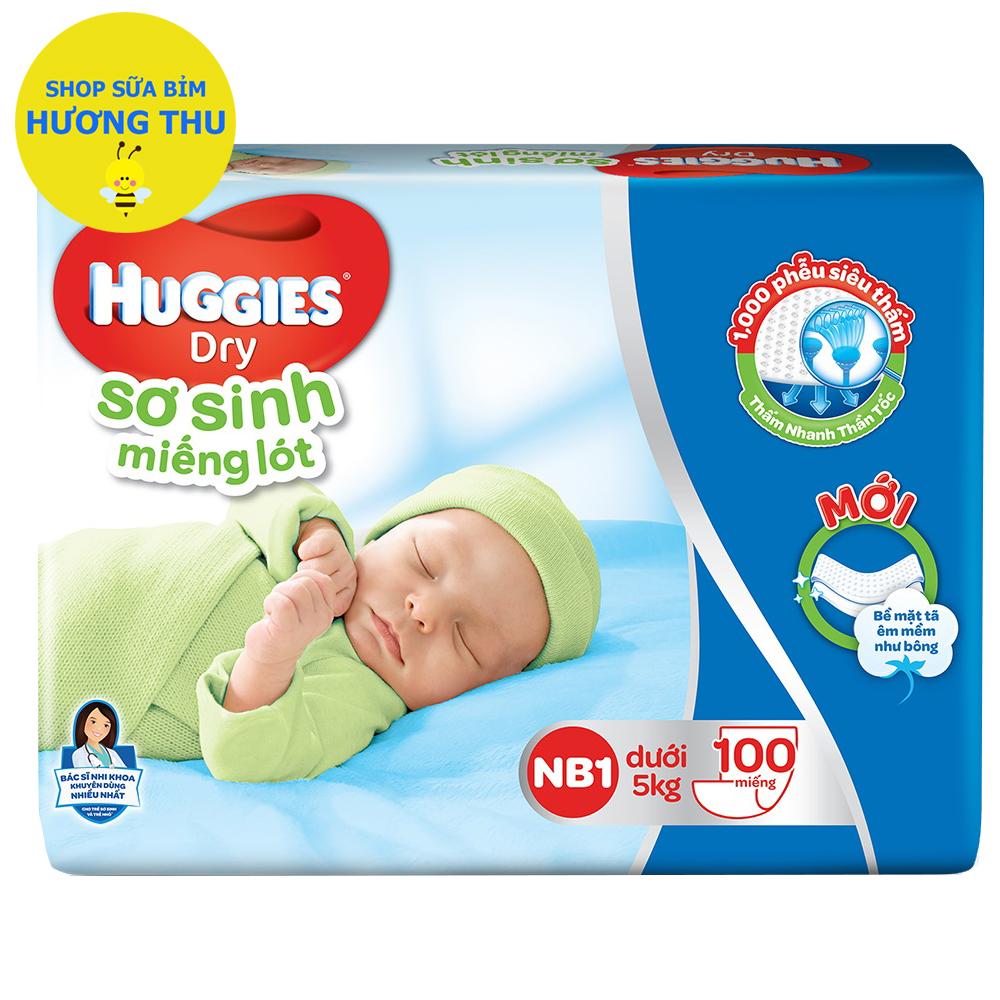 Miếng lót huggies nb1 100 miếng
