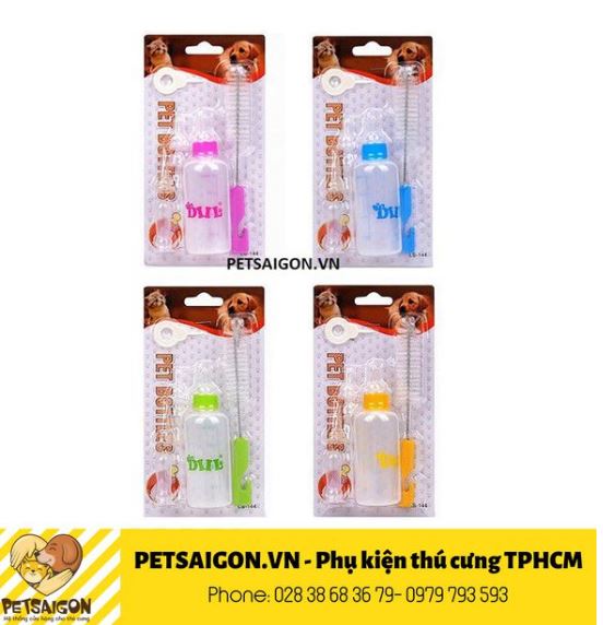 Bình Sữa Ti Nhỏ Cho Chó Mèo Sơ - bình sữa cho chó mèo con nhỏ sơ sinh