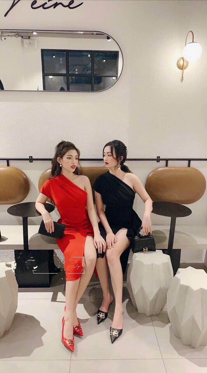 Đầm lệch vai dự tiệc siêu phẩm hot hit cực sang 2021 ABC0022