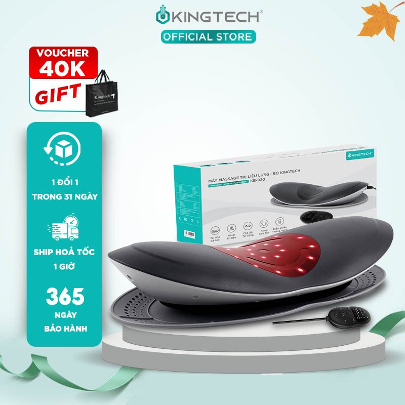 Máy Massage Lưng, Eo KINGTECH KB-920 - Máy Matxa Hỗ Trợ Các Vấn Đề Về Nhức Vùng Thắt Lưng, Đau Nhức Cột Sống - Quà Tặng Nam Nữ, Sếp, Khách Hàng