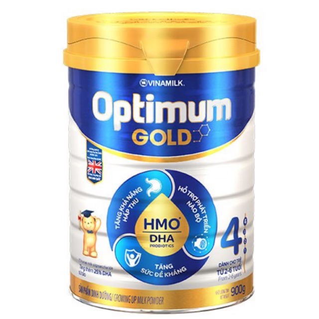 Sữa bột Optimum Gold 4 900g , 1.5kg mới