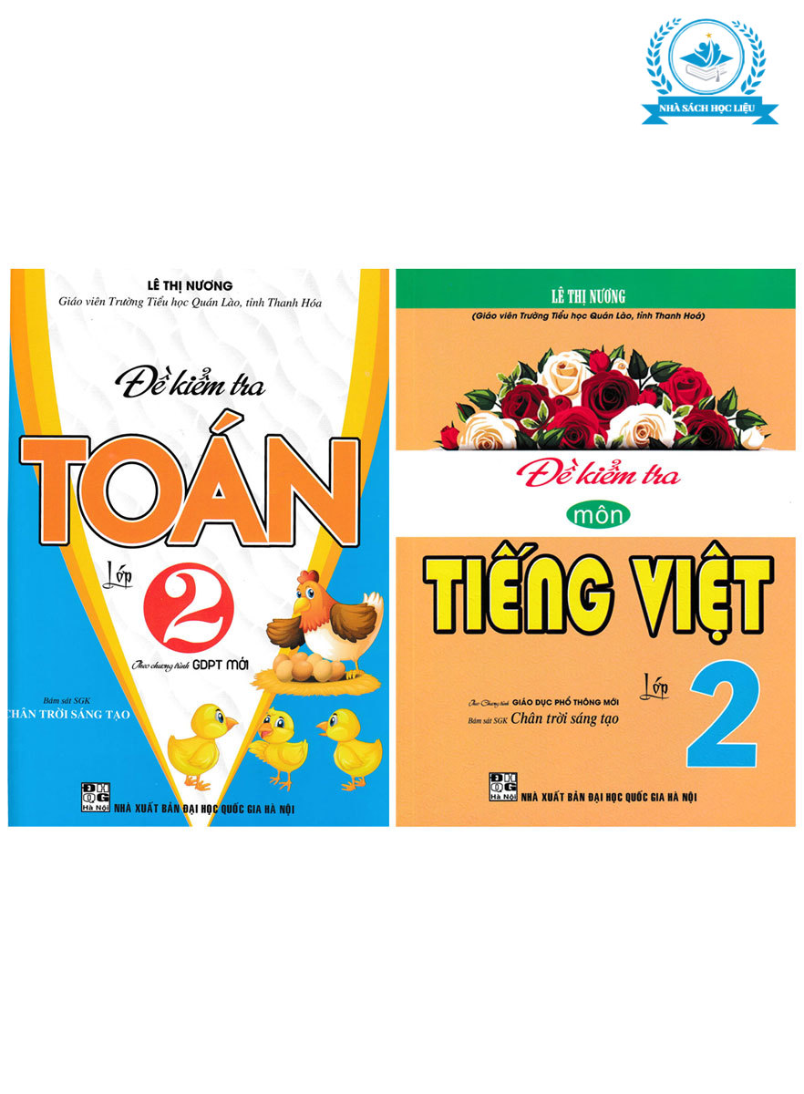 Combo đề kiểm tra toán - tiếng việt lớp 2 - nhà sách học liệu