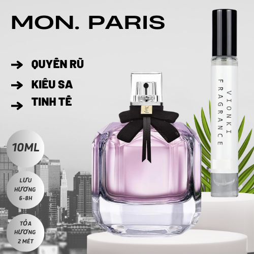 Nước hoa nữ ysl mon paris edp dung tích 10ml - dầu thơm nữ nhẹ nhàng tinh tế quyến rũ