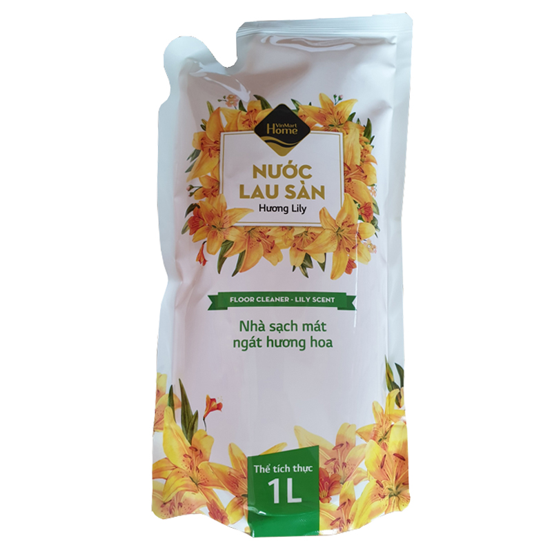 Nước lau sàn VinMart Home 1 lít sạch nhà thơm mát hương Lily