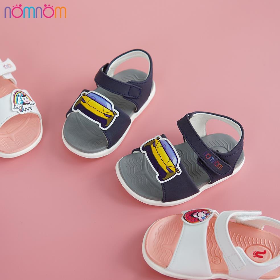 [Mã BMLT30 giảm đến 30K đơn 99K] Sandal trẻ em nhí bé trai nomnom SD2210 Xanh ô tô