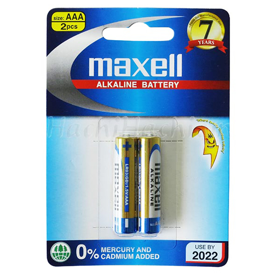 Pin aaa maxell alkaline lr032b
