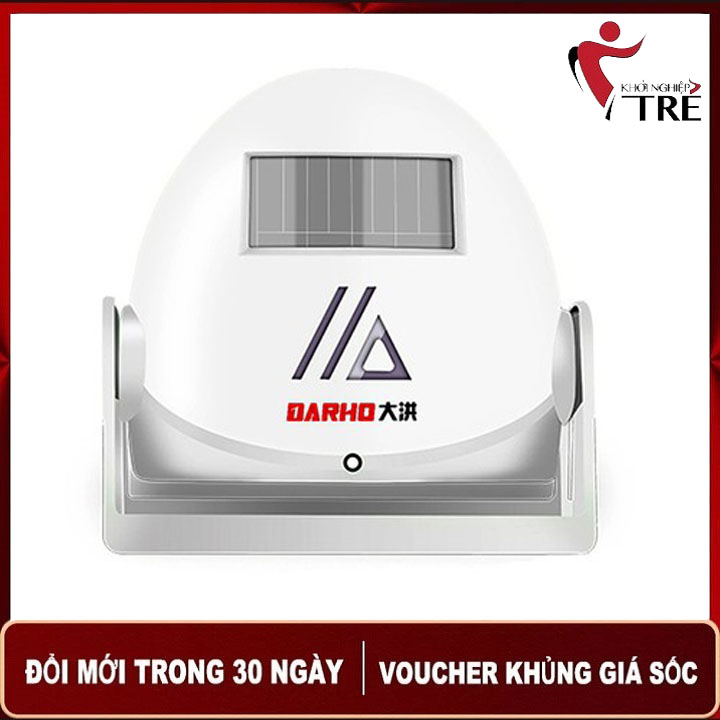 Chuông hồng ngoại báo khách, báo động chống trộm dùng pin Darho