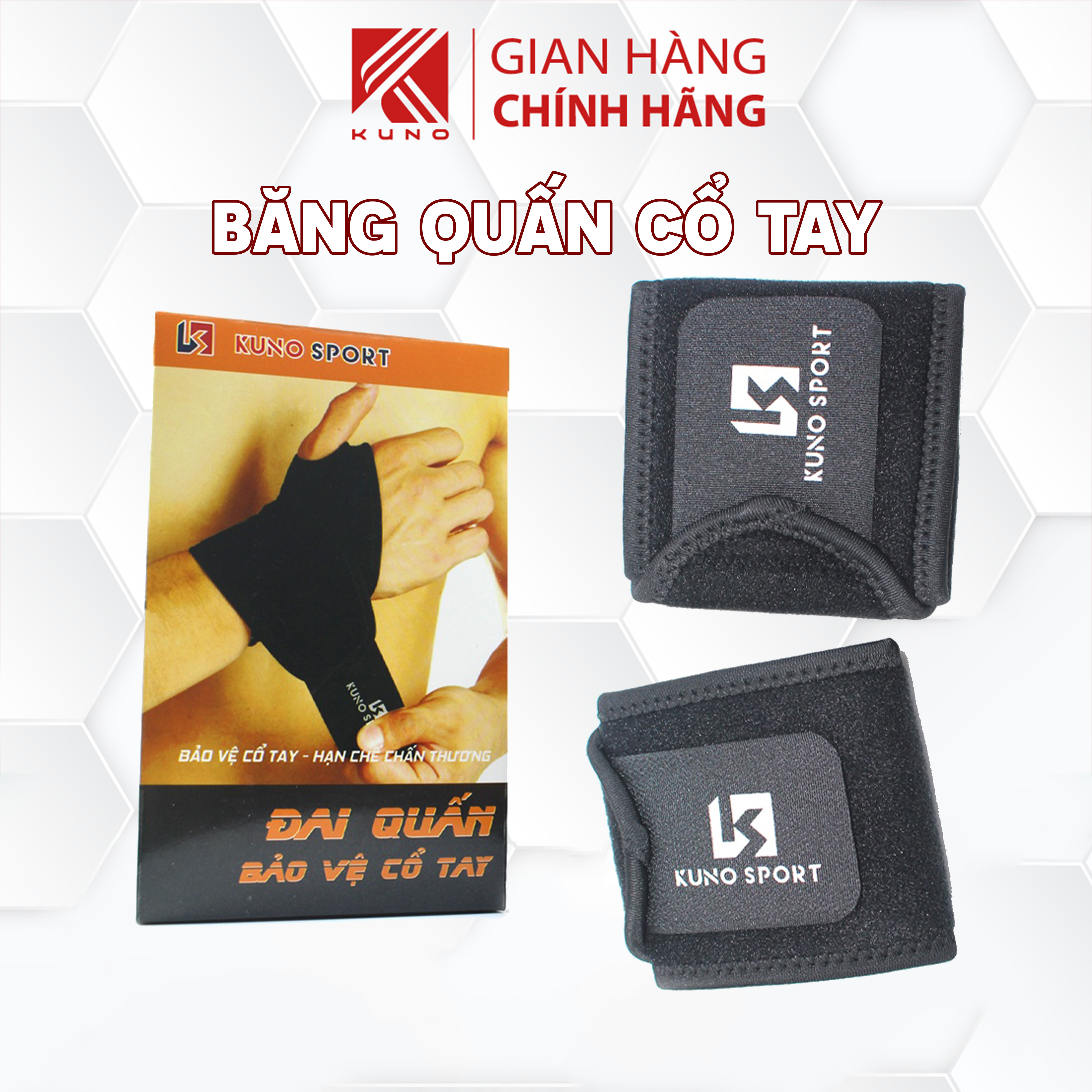 Đôi Băng Quấn Cổ Tay, Đai Bảo Vệ Cổ Tay Tập GYM Chơi Thể Thao (2 chiếc) KN17
